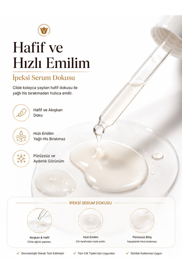 Pirinç Mayası Leke Karşıtı Bakım Serumu – Aydınlatıcı & Cilt Tonu Eşitleyici 75ml