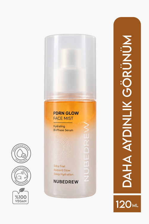 NUBEDREW PDRN Somon DNA Glow Face Mist Tonik 120 ml – Ceramide, Niacinamide ve Hyaluronik Asit İçeren Çift Fazlı Nemlendirici Yüz Spreyi