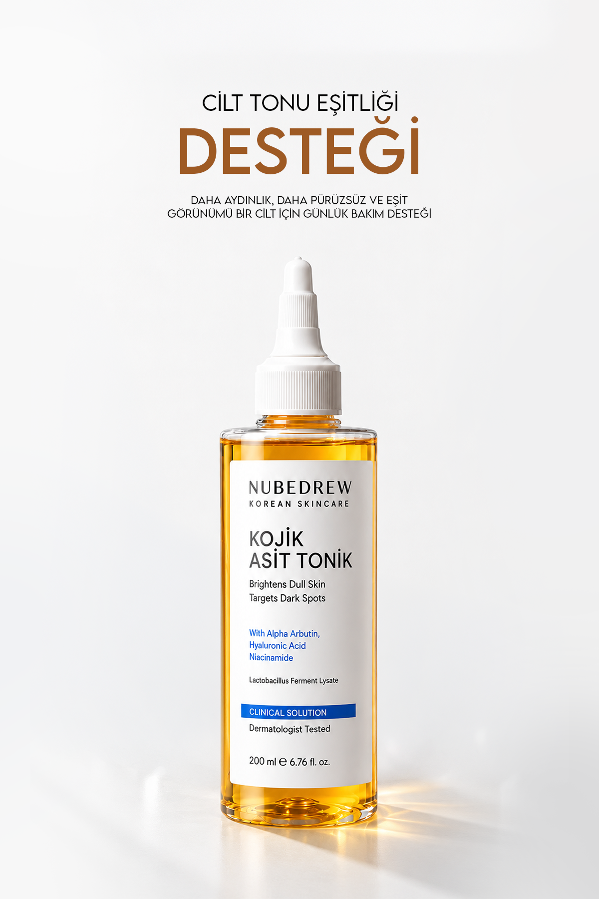 Kojik Asit Tonik 200 ML - Leke Karşıtı Aydınlatıcı Tonik, Cilt Tonu Eşitleyici ve Siyah Nokta Karşıtı Bakım