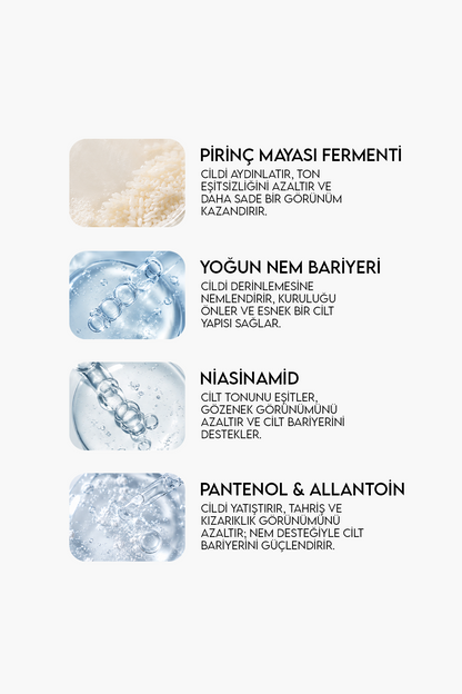 Pirinç Mayası Tonik 200 ml Aydınlatıcı Beyazlatıcı Leke Karşıtı Nemlendirici Bakım Etkili