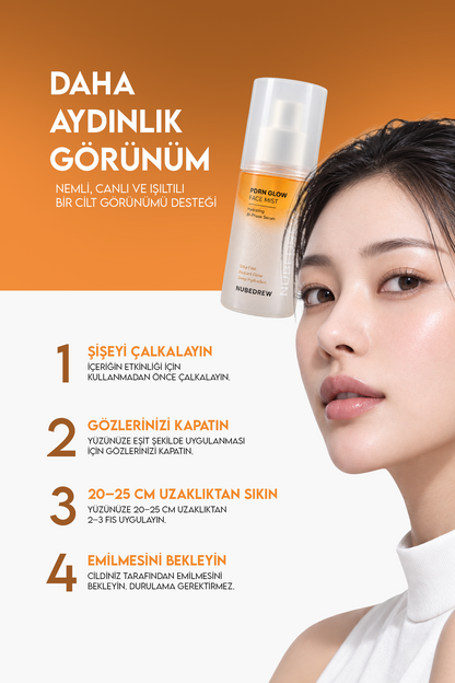 NUBEDREW PDRN Somon DNA Glow Face Mist Tonik 120 ml – Ceramide, Niacinamide ve Hyaluronik Asit İçeren Çift Fazlı Nemlendirici Yüz Spreyi