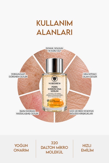 PDRN Somon DNA Serum 30 ml – Cilt Yenileyici, Sıkılaştırıcı & Lifting Etkili Anti Aging Serum