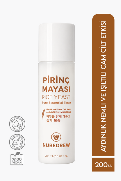 Pirinç Mayası Tonik 200 ml Aydınlatıcı Beyazlatıcı Leke Karşıtı Nemlendirici Bakım Etkili