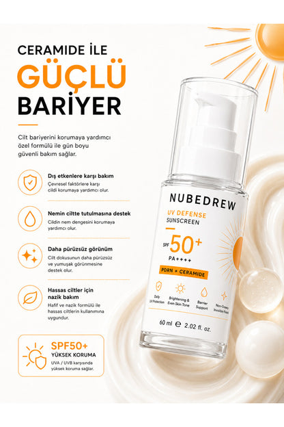 NUBEDREW PDRN Premium Bakım Seti – PDRN Somon DNA Serum + Glow Face Mist + SPF50+ Ceramide Güneş Kremi  Nemlendirici, Aydınlatıcı ve Cilt Bakım Seti