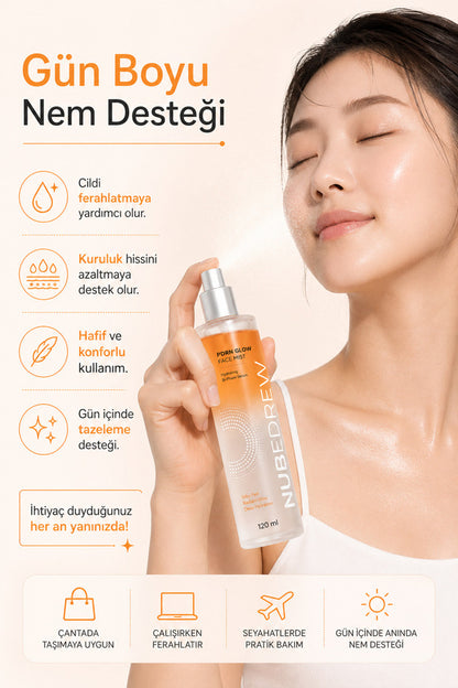 NUBEDREW PDRN Somon DNA Glow Face Mist Tonik 120 ml – Ceramide, Niacinamide ve Hyaluronik Asit İçeren Çift Fazlı Nemlendirici Yüz Spreyi