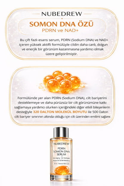 PDRN Somon DNA Serum 30 ml – Cilt Yenileyici, Sıkılaştırıcı & Lifting Etkili Anti Aging Serum