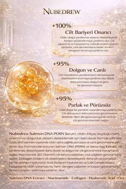 PDRN Somon DNA Serum 30 ml – Cilt Yenileyici, Sıkılaştırıcı & Lifting Etkili Anti Aging Serum