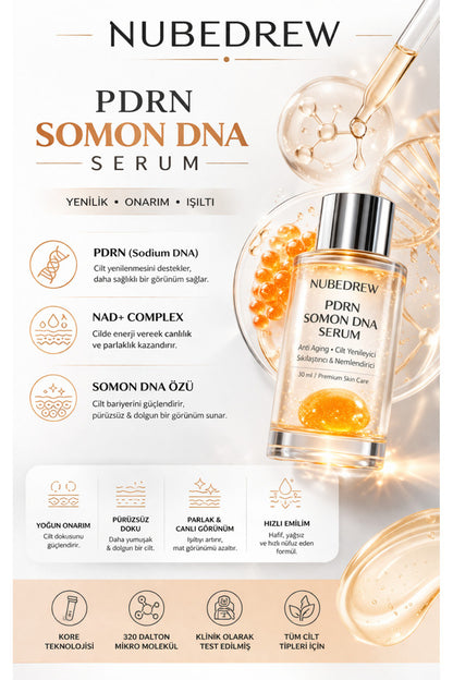 PDRN Somon DNA Serum 30 ml – Cilt Yenileyici, Sıkılaştırıcı & Lifting Etkili Anti Aging Serum