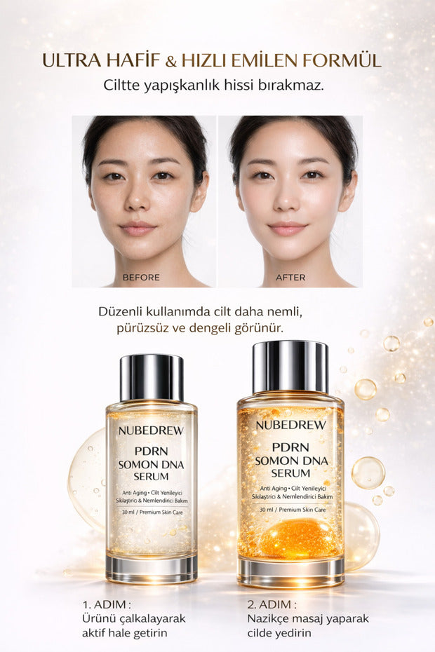 PDRN Somon DNA Serum 30 ml – Cilt Yenileyici, Sıkılaştırıcı & Lifting Etkili Anti Aging Serum