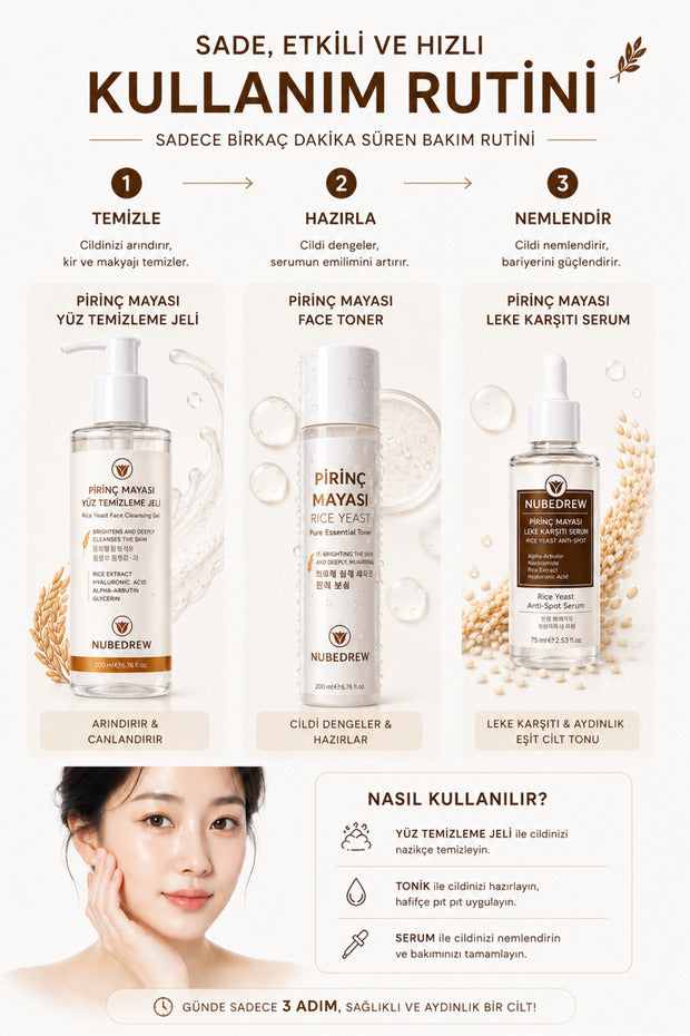 Pirinç Mayası Yüz Temizleme Jeli 200 ml Aydınlatıcı, Gözenek Sıkılaştırıcı, Nemlendirici