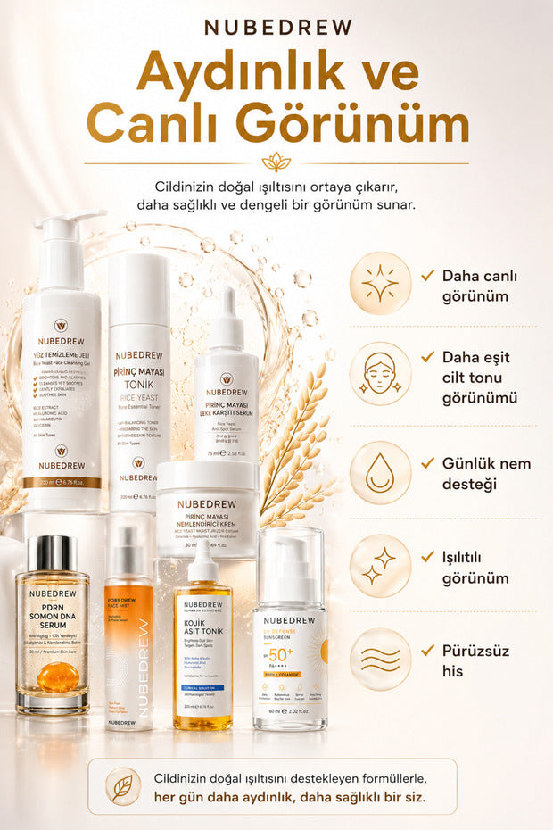 Ultimate Glass Skin Collection Premium 8'li Cilt Bakım Seti Pirinç Mayası, PDRN Somon DNA ve SPF50+