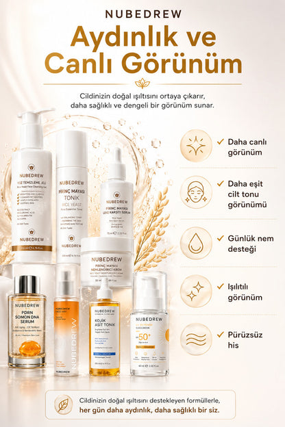 Ultimate Glass Skin Collection Premium 8'li Cilt Bakım Seti Pirinç Mayası, PDRN Somon DNA ve SPF50+
